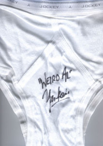 Underpants signed from the Easton show